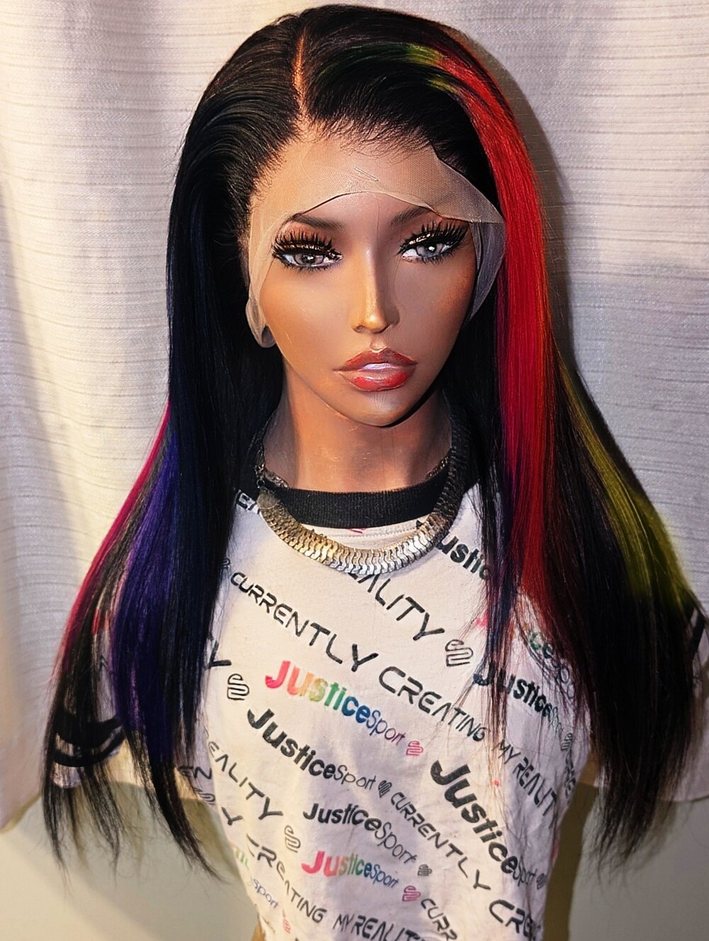 360 Human Hair Lace Frontal Colorful Wig - Picture 3 of 8